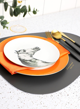 样板房间欧式风西餐盘软装饰品