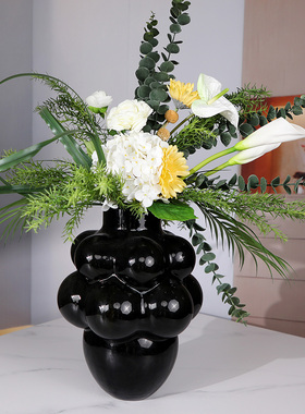 样板间餐桌花艺装饰品摆件