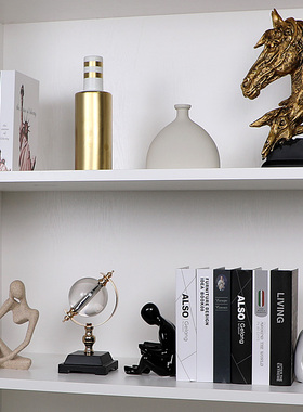 斯宇北欧书房书柜装饰品摆件