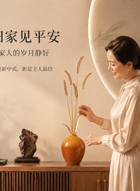 壁龛斗柜玄关客厅吉祥装饰品
