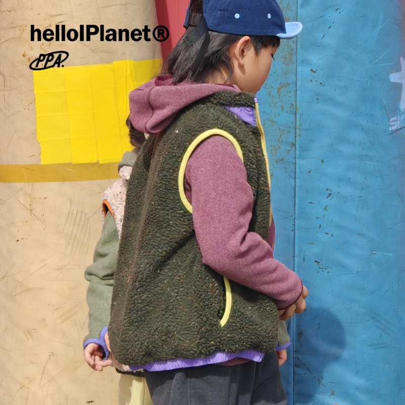 现ppapa 花纱大颗粒摇粒绒保暖绒面拼色背心儿童马甲马夹 1013170,淘宝优惠券,粉丝福利购,淘宝优惠卷