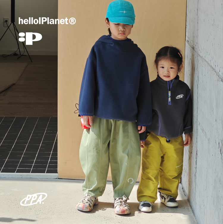 现ppapa加绒南瓜裤纯色洗水中大童中性梭织气球九分裤 1013012 - 图3