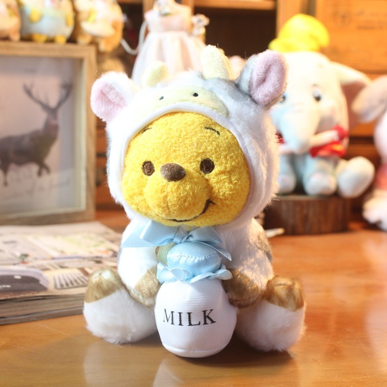 正版牛年限定噗噗维尼熊乳牛玩具公仔圣诞节礼物生日女生玩偶公仔,淘宝优惠券,粉丝福利购,淘宝优惠卷