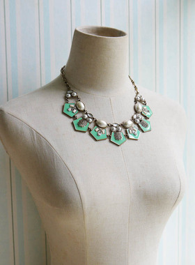 跨境通欧美品牌F21复古项链时尚