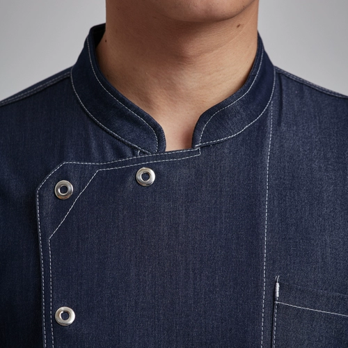 Персонализированная и модная рабочая одежда шеф -повара с регулируемой длиной пряжки и регулируемой осенней и зимней одеждой в западном ресторане задних кухни выпечка кухни