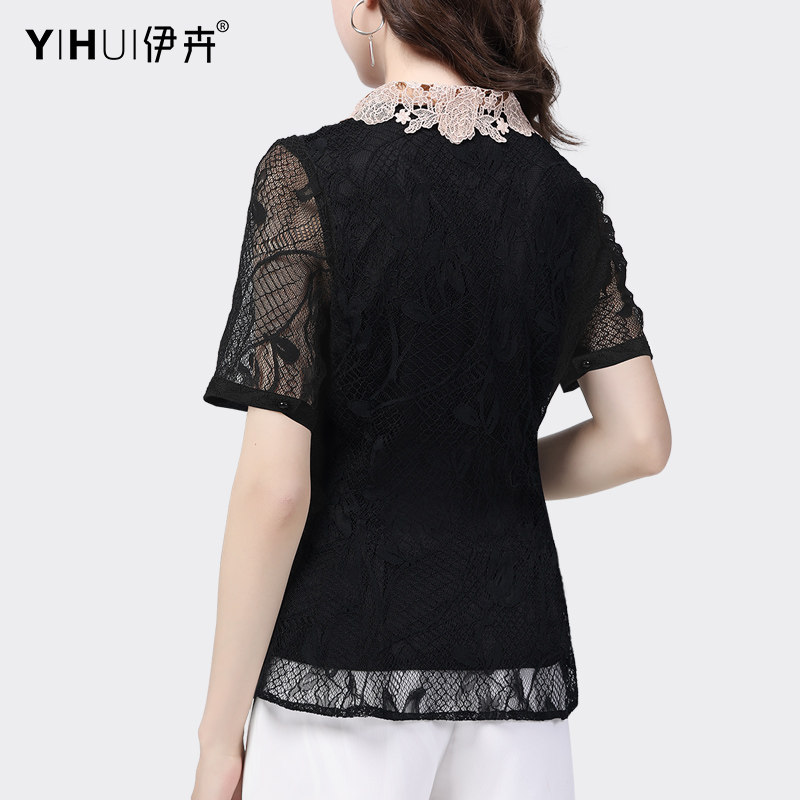  伊卉蕾丝衫/雪纺衫