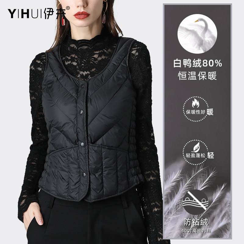 Down jacket, winter tank top, short keep warm vest