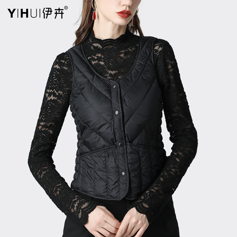 Down jacket, winter tank top, short keep warm vest