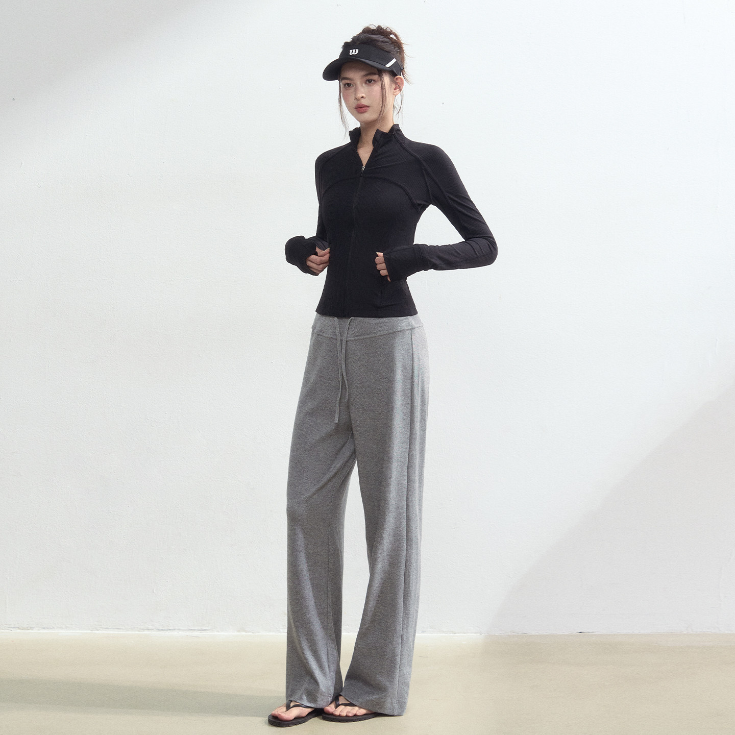 DCW立领健身外套女高弹紧身显瘦运动上衣跑步训练瑜伽服长袖夹克,淘宝优惠券,粉丝福利购,淘宝优惠卷