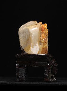 《香山雅聚》寿山黄巢冻石 桌面摆件 书房摆设 送礼领导长辈老师