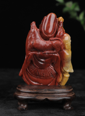 寿山石芙蓉活佛济公老料摆件