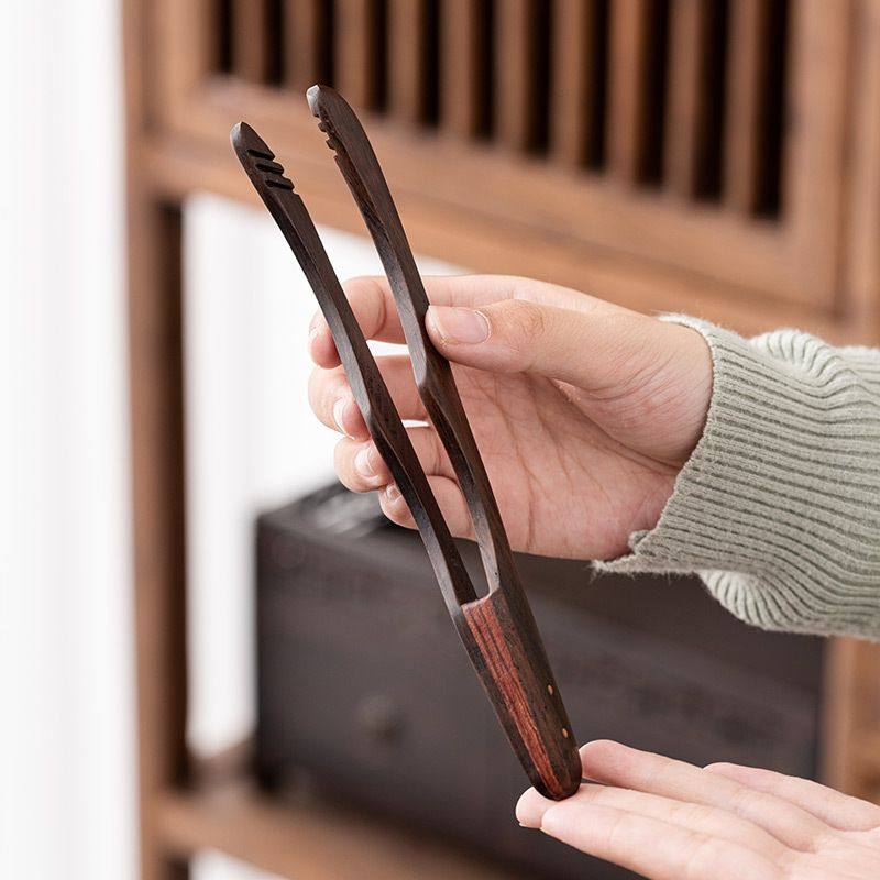 黑檀实木纯铜茶夹功夫茶具茶道零配件茶杯夹子金属镊子洗杯茶夹子,淘宝优惠券,粉丝福利购,淘宝优惠卷