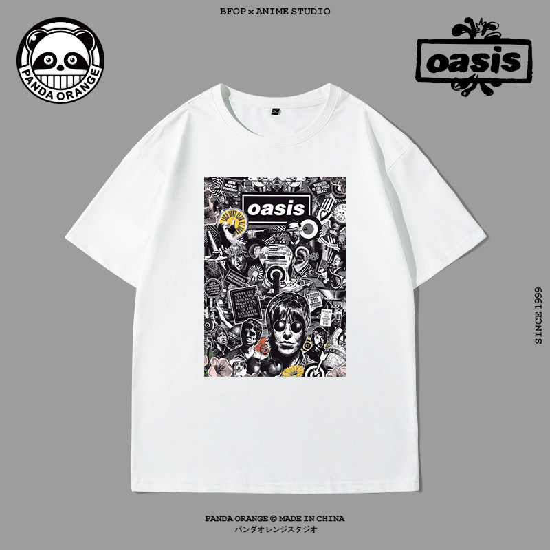 oasis摇滚短袖david bowie t恤 唐零T恤