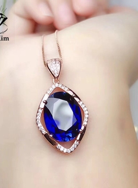 925纯银鸽子蛋形12*16吊坠项链