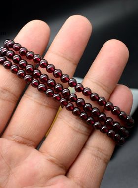 天然石榴石手链项链手串女生