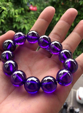 七彩色锆石圆珠手链宝石裸石多彩