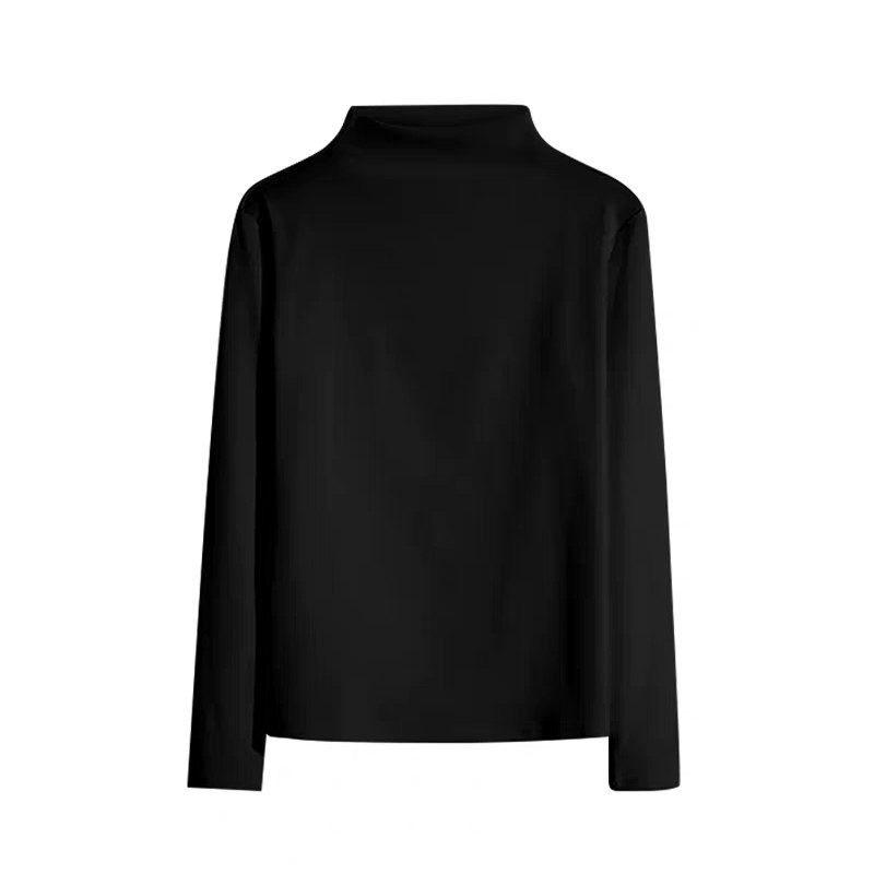 秋冬新款2025内搭女装德绒长袖半高领上衣美拉德风时髦减龄打底衫