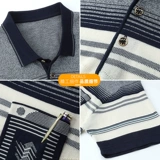 Элитная базовая летняя футболка polo, тонкая футболка с коротким рукавом, для мужчины среднего возраста