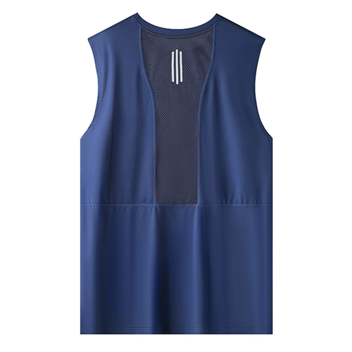 Дизайнерская летняя майка, шелковая дышащая быстросохнущая футболка без рукавов, жилет для спортзала, тренд сезона, для бега