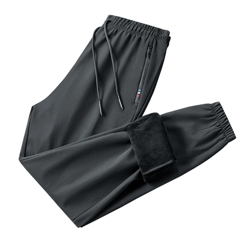 Утепленные демисезонные джинсы с начесом для влюбленных, спортивные удерживающие тепло штаны для отдыха, свободный прямой крой