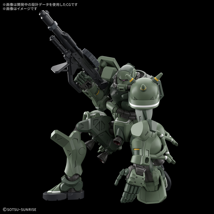 预定 万代 HG 1/144 高达GquuuuuuX GQ G夸克斯 绿扎古 G跨时拼装 - 图1
