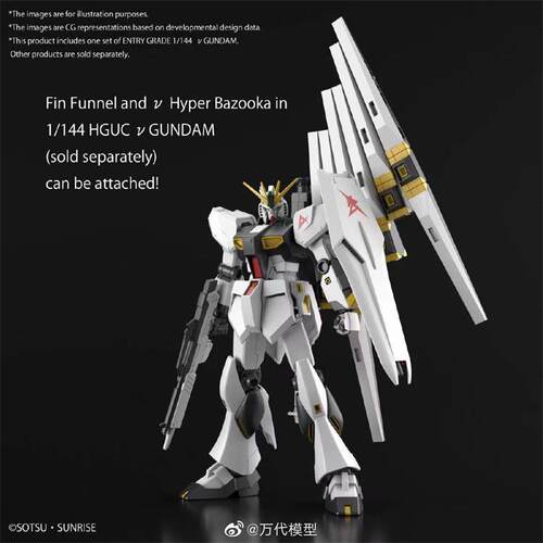 现货 万代 EG 1/144 RX-93 牛高达 ν高达 V高达  阿姆罗 拼装 - 图1
