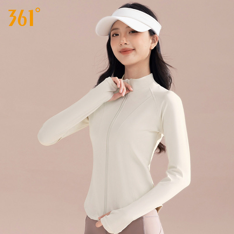 361瑜伽外套女2025新款开衫立领拉链修身显瘦健身服长袖运动上衣,淘宝优惠券,粉丝福利购,淘宝优惠卷