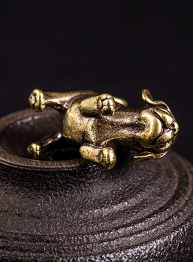 黄铜狗挂件铜吊坠6204