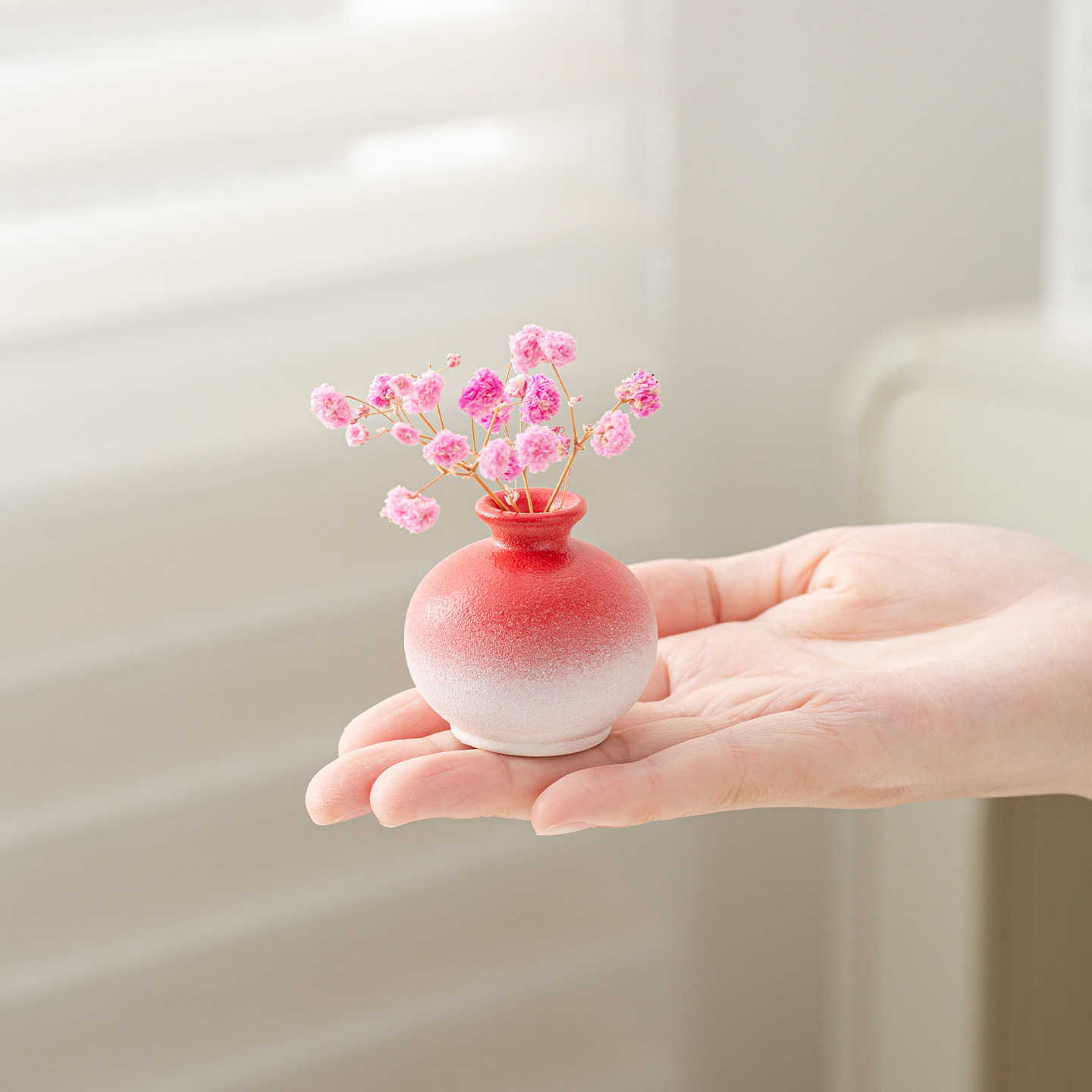 手工陶瓷小花瓶冰箱贴茶宠摆件小清新家居饰品餐桌客厅插花装饰,淘宝优惠券,粉丝福利购,淘宝优惠卷