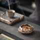 Yuxuan ຊາ pet ornaments gilt-glazed lotus incense burner incense socket coil incense wire tray incense retro incense burner gourd ຢືນ