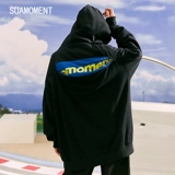 Осенняя спортивная толстовка с капюшоном для влюбленных, оверсайз