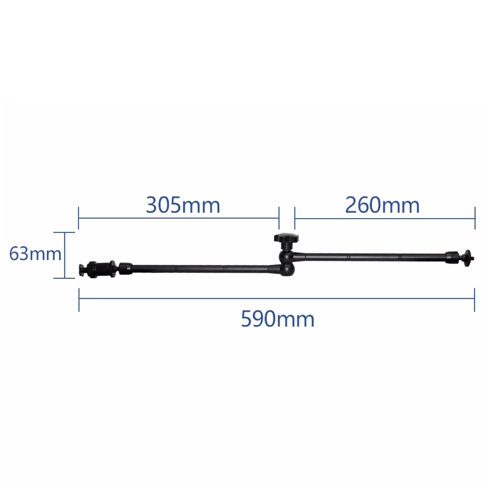 20寸魔术手臂相机热靴万向云台加长怪手摄影支架延长臂大力蟹钳夹-图0