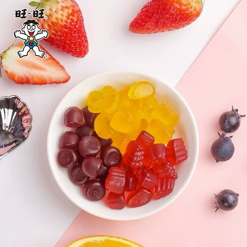 旺仔QQ糖70g混合水果味软糖橡皮糖儿童糖果休闲怀旧零食品儿童节 - 图1