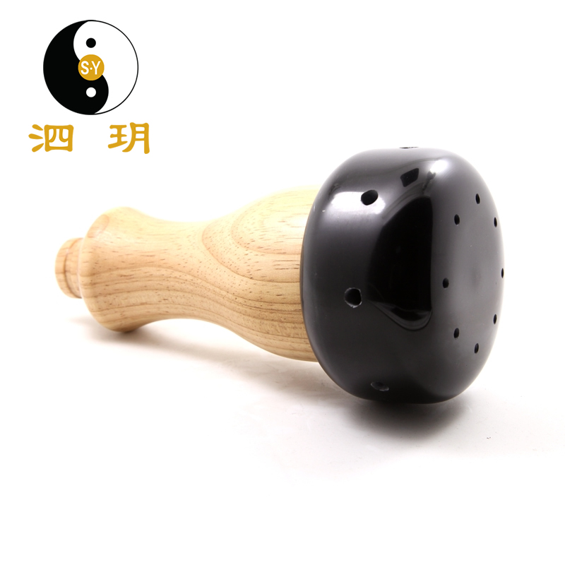 泗玥泗滨砭石艾灸罐砭石罐 拔罐按摩使用家庭自用温灸罐玄黄砭石 - 图0