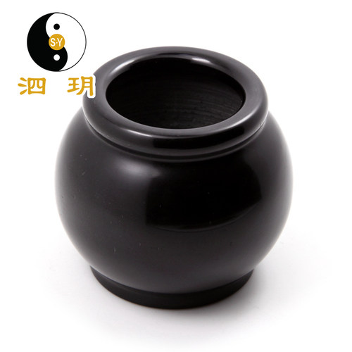泗玥 泗滨砭石火罐 3A 大号拔罐器 砭石拔罐 家用火罐 玄黄砭石 - 图0