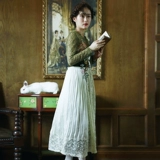 Осенние бархатные кружевные водоросли, винтажное платье, облегающий крой