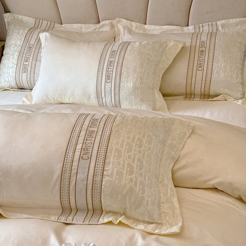 A类母婴级120支长绒棉全棉纯棉四件套轻奢高级感被套床单床上用品 - 图3