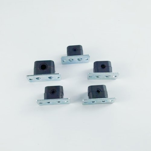 实验室面板安装尼龙管夹不锈钢气路管道卡铝块支架英制固定管卡 - 图3