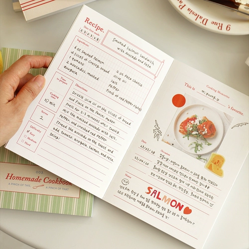 Южная Корея паппиан ретро -домашнее рецепт книга DIY Меню DIY Этот записи записи кухня.