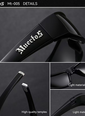 小众美式嘻哈偏光墨镜