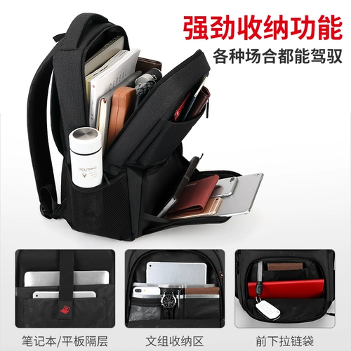 Мужской вместительный и большой ноутбук, сумка через плечо для путешествий, модный трендовый школьный рюкзак для школьников, для средней школы, подходит для студента