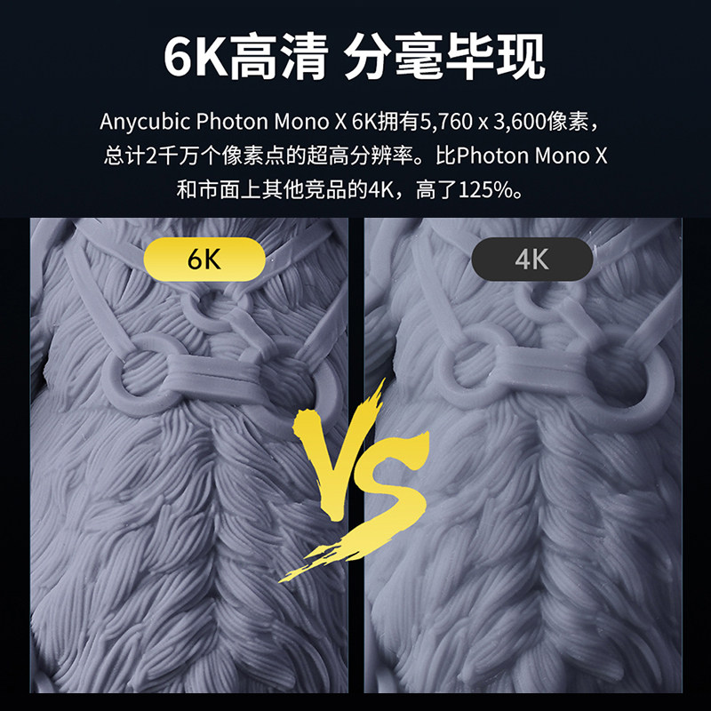 anycubic/纵维立方3d寸6k uv打印机 anycubic3D打印机