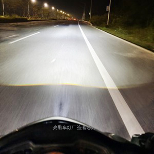 雅马哈巧格i125大灯摩托车总成改装3寸激光LED透镜天使眼车灯配件 - 图1