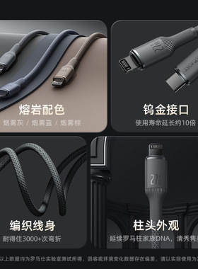 编织数据线PD快充苹果