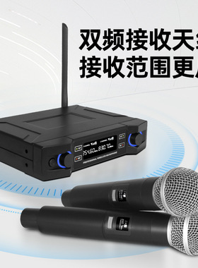 无线一拖二K歌麦克风V7