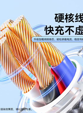 Type-C一拖二100W快充数据线