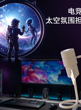 车载客厅卧室氛围灯360度旋转USB投影灯多图案可选星空投影小夜灯