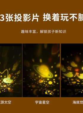 圣诞旋转雪屋星空音乐投影灯