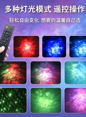 动态水波纹星空投影小夜灯定制