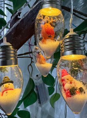 LED圣诞灯串雪人圣诞老人USB
